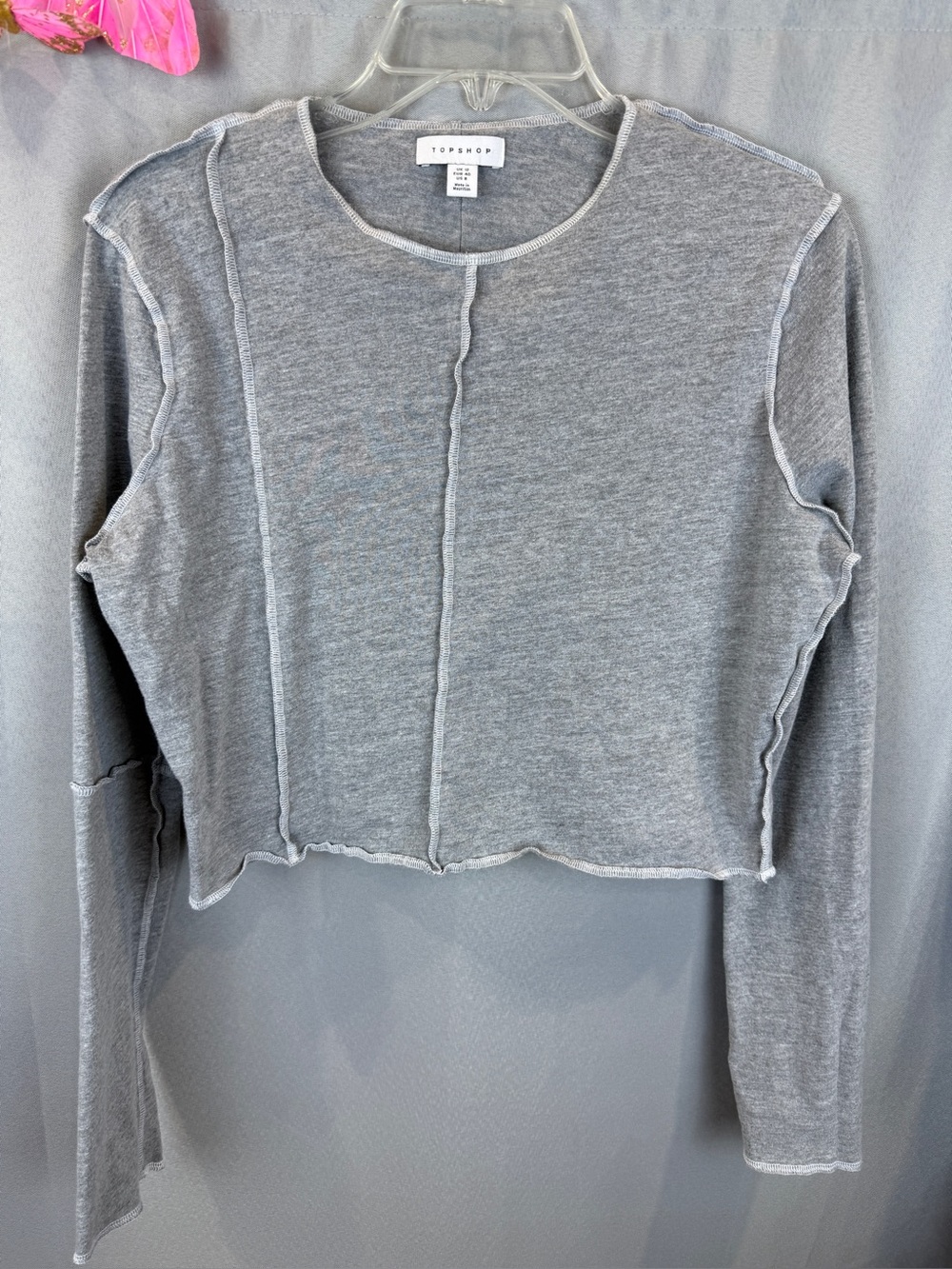 Topshop Long Sleeve Crewneck T- Size 8